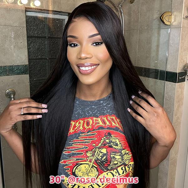 Ownme Silky Straight Ready Go Glueless Wigs Pre Cut Pre Bleached 5*6 Closure Wig Human Hair Pre Plucked13x4 Lace Front Wigs