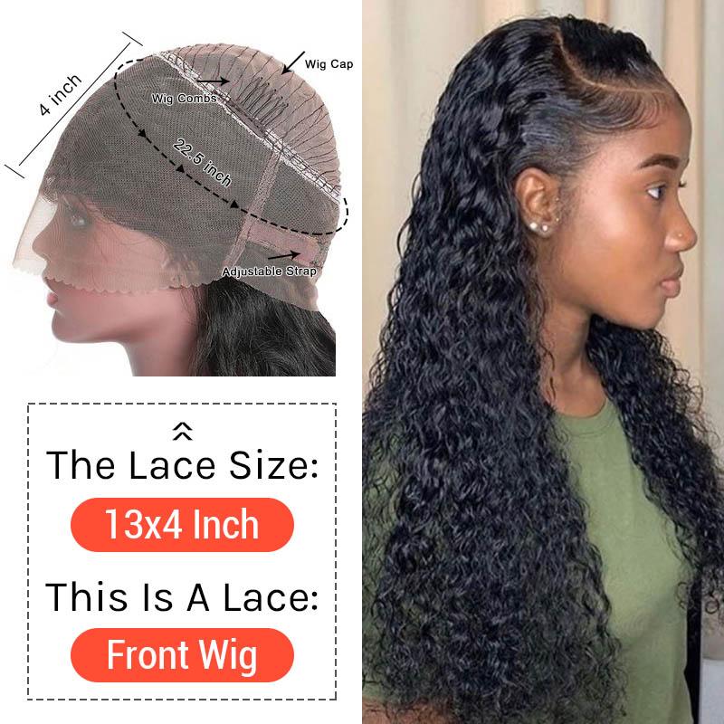 Raw Water Wave Virgin Human Hair Wigs 10-30 Inch 360 Lace Frontal Wig