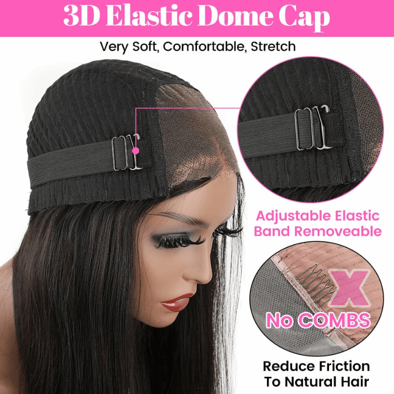 New Launch Wear & Go Natural Black 5x5 Lace Closure Body Wave Pre Plucked Glueless Wig