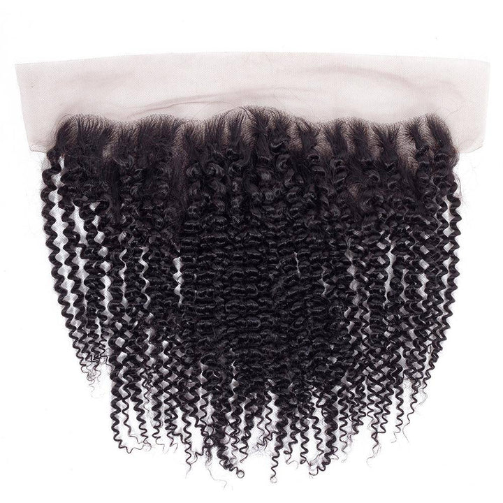 Kinky Curly 4x4/5x5/13x4 Transparent Lace Frontal Closure Ear to Ear Frontal Free Part