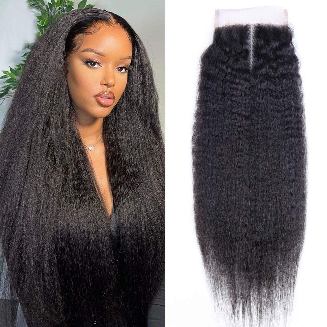 Yaki Straight 4x4/5x5/13x4 Transparent Lace Frontal Closure Ear to Ear Frontal Free Part