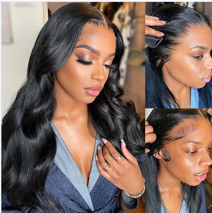 New Launch Wear & Go Natural Black 5x5 Lace Closure Body Wave Pre Plucked Glueless Wig