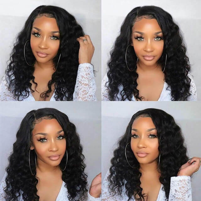 Pre Plucked HD 13x4 Lace Frontal Wig Loose Wave Human Wigs