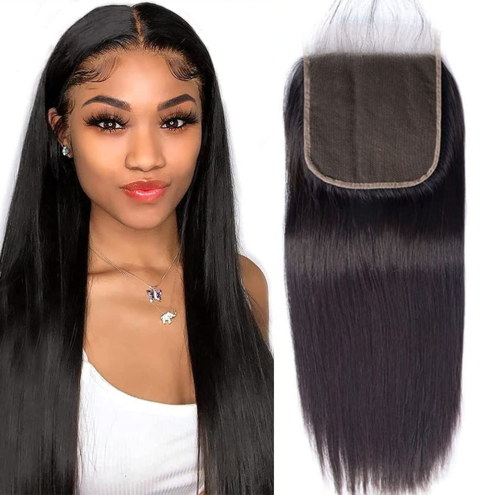 Straight 4x4/5x5/13x4 Transparent Lace Frontal Closure Ear to Ear Frontal Free Part