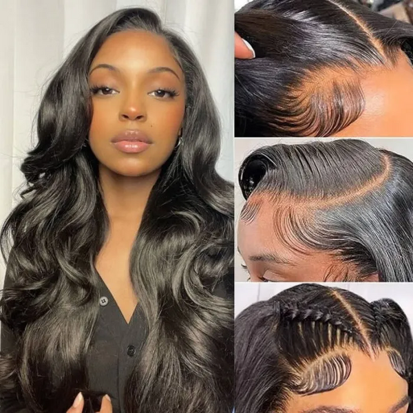 HD Lace 13x4 Lace Front Wig Invisible Swiss Lace Body Wave/ Straight Free Part Human Hair Wigs