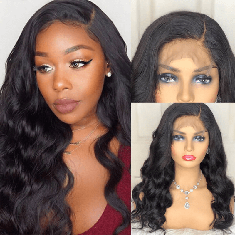 New Launch Wear & Go Natural Black 5x5 Lace Closure Body Wave Pre Plucked Glueless Wig