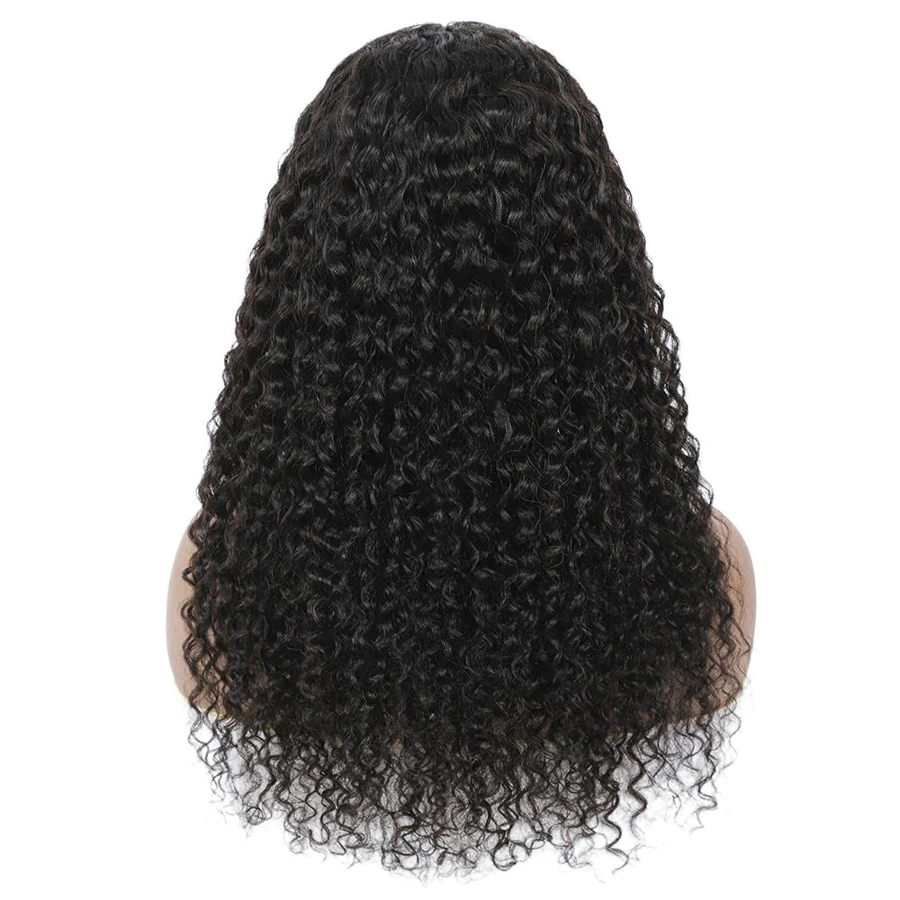 T Part Deep Wave Black Pre Plucked Lace Wigs Human Hair Wigs